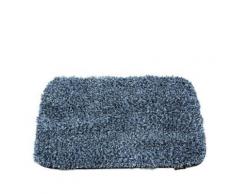 Tapis de bain classique à poils longs en Polyester 50 x 80 cm Bleu - Accessoires de bain