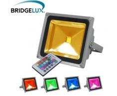 Projecteur LED extérieur - 30W - RGB - Multicolore - Ampoules à LEDs