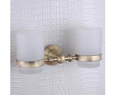 Porte-brosse à dents en laiton bronze - Accessoires de bain