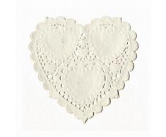 Napperons coeur - linge de table et décoration