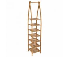 Etagère arquée 7 niveaux de salle de bain - Gamme Bambou - Accessoires de bain