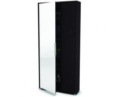 Armoire à chaussures ébène, L 82.8 x P 23.9 x H 178.4 cm -PEGANE- - Objet à poser