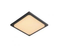 Lucide - Plafonnier extérieur carré Oras LED IP54 - Noir - Eclairage extérieur