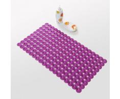 Tapis antidérapant moderne en PVC 40 x 70 cm Violet - Accessoires de bain