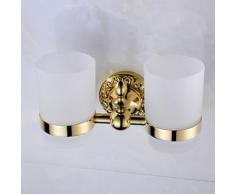Porte-brosse à dents contemporain en ti-pvd - Accessoires de bain