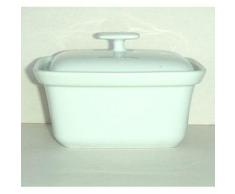 EMILE HENRY - Terrine rectangulaire 16x12 cm Porcelaine blanche* - platerie, service