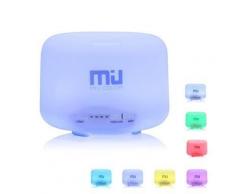 500ml Diffuseur D'Huiles Essentielles/Diffuseur De Parfum/Humidificateur D'Air Avec Prise UE Lumière LED Couleurs Changeantes - Relaxation et massage