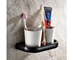 Porte-brosse à dents néoclassique en laiton - Accessoires de bain