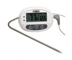CDN LEAVE-IN THERMOMÈTRE DE CUISSON AVEC SONDE DE 0 À 200 °C (BLANC) - Ustensiles