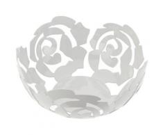 ALESSI ESI15/21 W LA ROSA CORBEILLE À FRUIT INOX LAQUÉ BLANC - linge de table et décoration