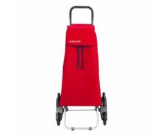 Chariot de course 6 roues avec sac en tissu et châssis en aluminium 43L RD6 Rouge