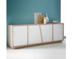 Enfilade en bois 4 portes Longueur 210 cm NATURE