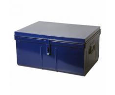 Malle de rangement métal 52x37cm SAFE Bleu marine