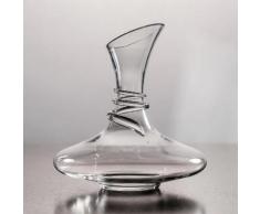 Carafe à vin en verre forme évasée et spirale H.24cm SPIRALA