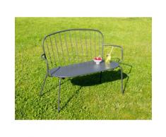 Banc de jardin en acier 110x41x86 cm