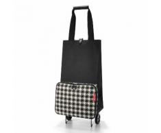 Chariot de course pliable 2 roues avec poche extérieur Foldable Trolley Fifties Black