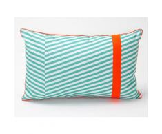 Coussin pour extérieur rectangle Cabourg 68x44cm CABANON Bleu lagune