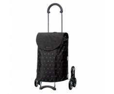 Chariot de course 6 roues châssis classique Treppensteiger Scala Shopper Gitti Noir
