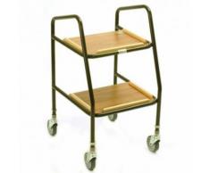 Chariot de cuisine, étagères en bois