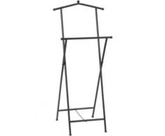 Valet de nuit pliant noir,