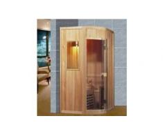 items-france KARIS - Sauna traditionnel 125x110x80x70x200 pour 2-3 personnes