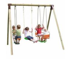 Portique en bois Trigano 2,50 m. 5 enfants