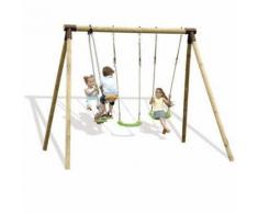 Portique bois Trigano 2,50 m. 4 enfants