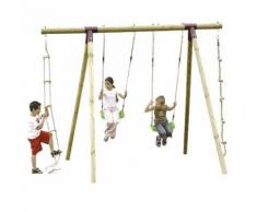Portique bois 2,50 m. Trigano 4 enfants