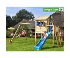 Maisonnette en bois sur pilotis Jungle Gym JAMBALI - 9 enfants