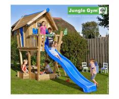 Maisonnette en bois sur pilotis Jungle Gym MUTAMBO - 7 enfants