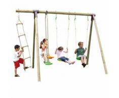 Portique bois Trigano 2,50 m. 5 enfants
