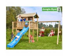 Maisonnette en bois sur pilotis Jungle Gym SWANGA - 11 enfants
