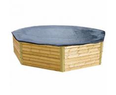 Bâche d'hiver pour piscine bois diamètre 5,05 m. extérieur