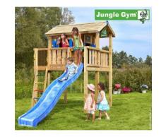 Maisonnette en bois sur pilotis Jungle Gym MIKATAWA - 9 enfants