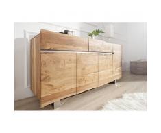 Leylina Enfilade moderne de couleur naturelle en bois massif accacia
