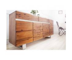 Leylina Enfilade contemporaine 170 cm en bois d'acacia massif coloris naturel