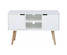 Leylina Enfilade design scandinave de couleur blanche en bois