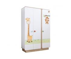 Leylina Armoire 3 portes ouvrantes pour chambre bébé de style modrerne