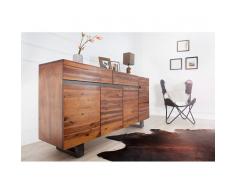 Leylina Enfilade moderne de couleur naturelle en bois acacia massif