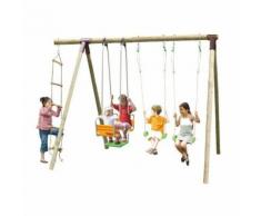 Portique bois TRIGANO 2,50 m. 5 enfants