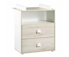 BABY PRICE Commode Bébé Smile Hêtre Cendré