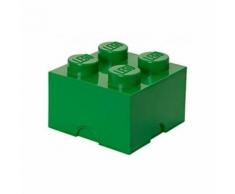 Lego Brique de rangement 4 tenons - Vert