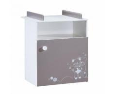 ALIBABY Commode bébé OURS TAMY - Taupe