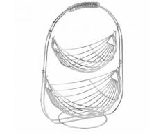 CARREFOUR HOME Corbeille a fruits forme hamac - 2 niveaux - KWA1189.01C