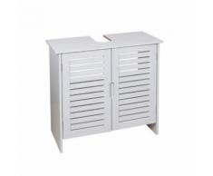 FRANDIS Meuble SDB sous lavabo - bois blanc