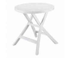ALLIBERT BALCON - Table pliante Oregon blanche