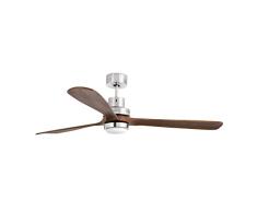 Faro Barcelona 33463 - Lantau-G LED Ventilateur De Plafond Nickel Mat