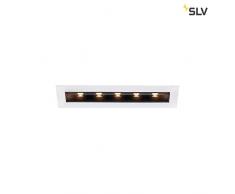 SLV MILANDO DO DO DL Plafonnier dintérieur à LED en métal Noir/blanc 3000 K 800 lm