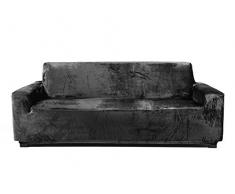 Delamaison Housse de canapé, Tissu Chenille, Gris, 205cmX85cm