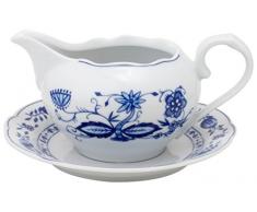 Kahla - Porcelaine pour les Sens 173000A72067U Rossella Zwiebelmuster Tasse avec Sous-Plat Bleu 0,45 L